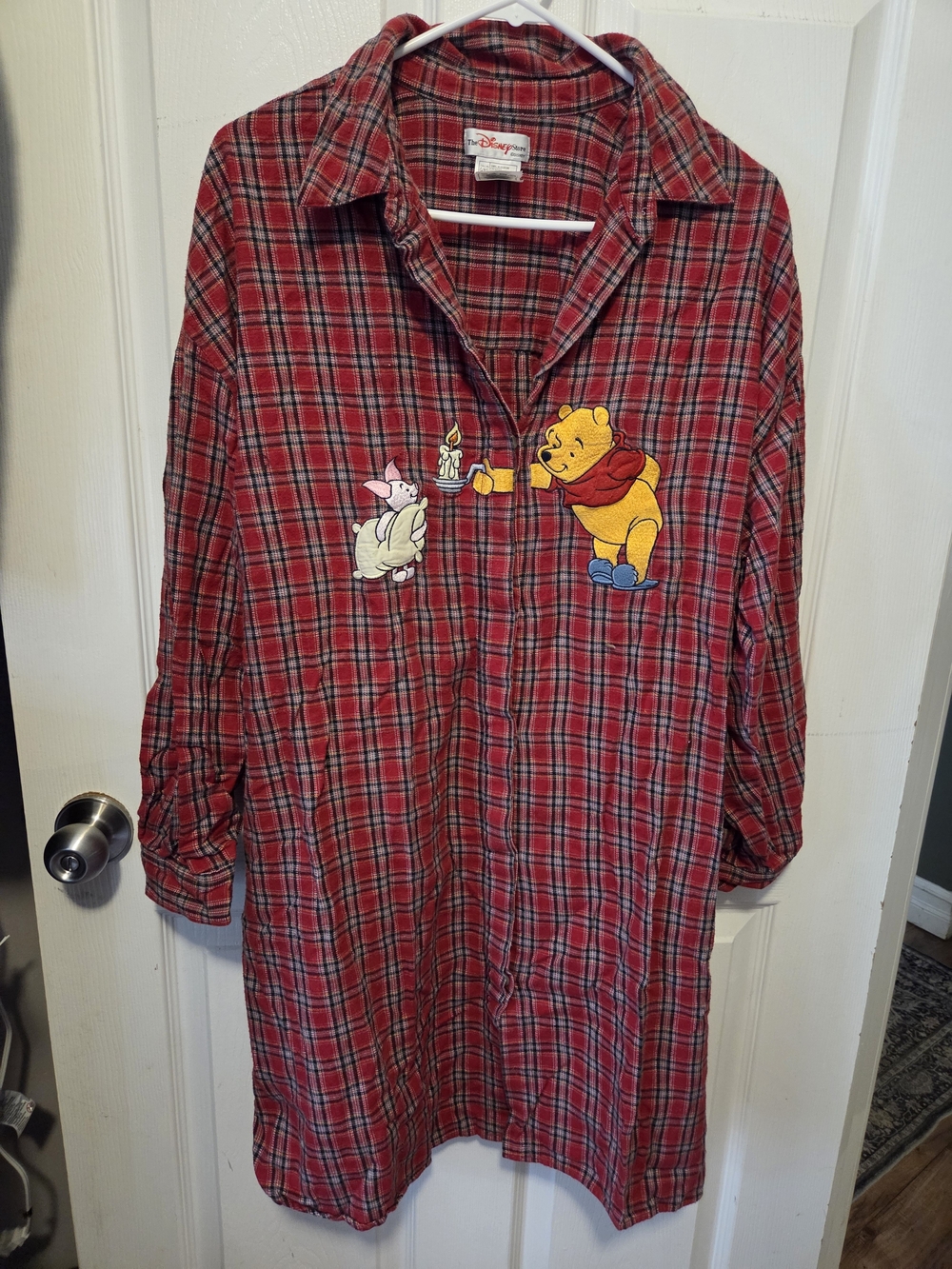 Disney Winnie the Pooh Red Plaid Nightshirt
